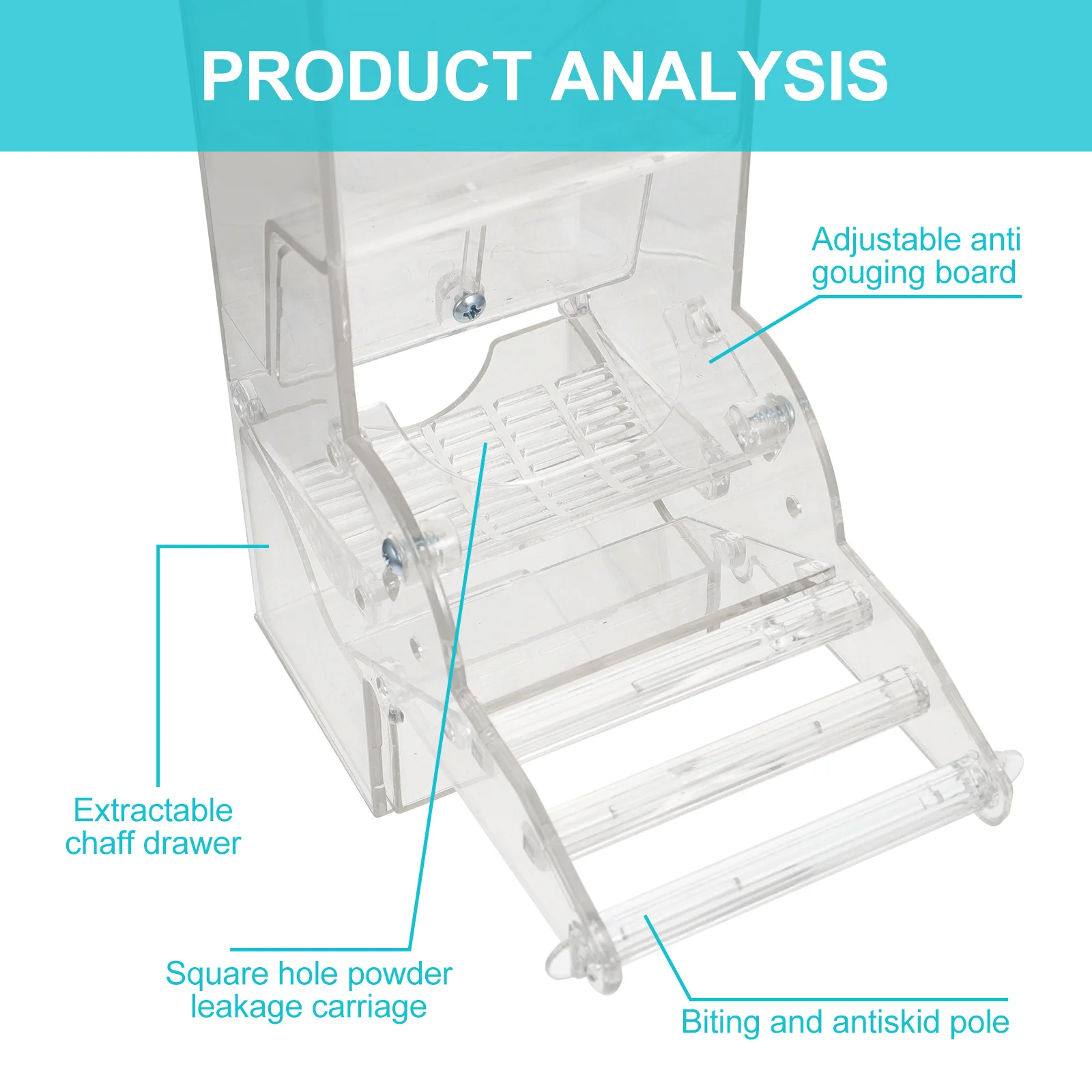 Automatic Bird Feeder Premium Transparent Acrylic Large Capacity Parakeet Parrot Budgie Food Container Easy Time-Saving Feeder
Automatic Bird Feeder Premium Transparent Acrylic Large Capacity Parakeet Parrot Budgie Food Container Easy Time-Saving Feeder