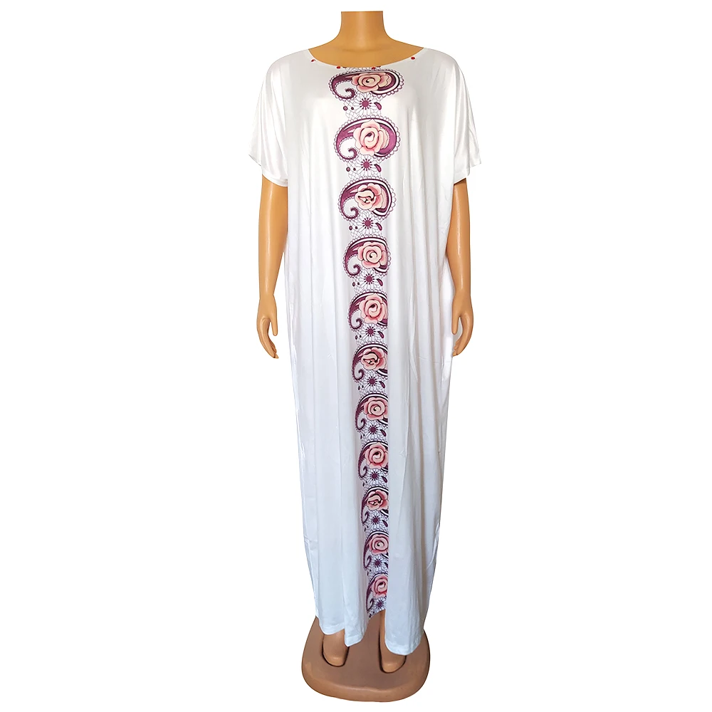 Exquisite Printed Dresses For Women Summer Short Sleeve Loose Bonbou Diamonds Fashion O-neck Maxi Dress African Femme Clothes
Exquisite Printed Dresses For Women Summer Short Sleeve Loose Bonbou Diamonds Fashion O-neck Maxi Dress African Femme Clothes