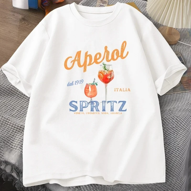 Aperol Spritz T-shirt Aperol Graphic Italian Style T Shirt Italy Summer Graphic Tee Breathable Casual Comfortable Printed Top
Aperol Spritz T-shirt Aperol Graphic Italian Style T Shirt Italy Summer Graphic Tee Breathable Casual Comfortable Printed Top