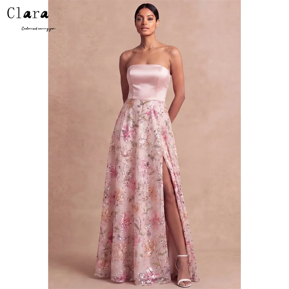 Clara Custom Pink Side Slit Lace Shiny Gala Dresses Elegant Evening Party Dresses Luxury 2026 Women's Prom Dress Ball Gown Dress
Clara Custom Pink Side Slit Lace Shiny Gala Dresses Elegant Evening Party Dresses Luxury 2026 Women's Prom Dress Ball Gown Dress