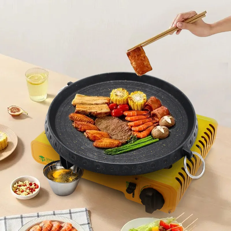 Barbecue grill pan,Korean round non-stick barbecue plate,outdoor travel camping frying pan,home iron plate, barbecue accessories
Barbecue grill pan,Korean round non-stick barbecue plate,outdoor travel camping frying pan,home iron plate, barbecue accessories