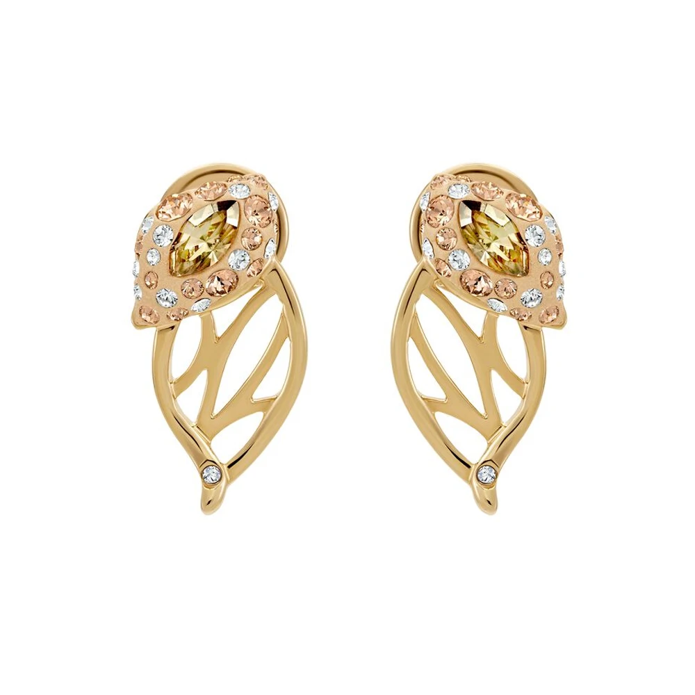 Элегантные ботанические серьги-подвески – ажурный дизайн в виде листьев и сверкающий акцент цвета шампанского
Элегантные ботанические серьги-подвески – ажурный дизайн в виде листьев и сверкающий акцент цвета шампанского