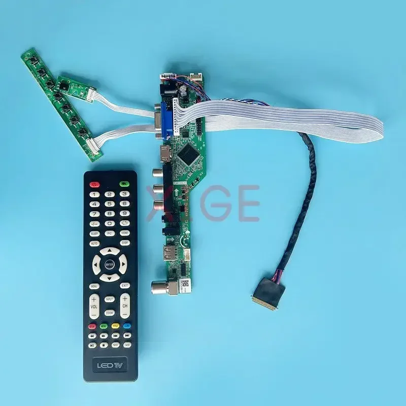 Плата драйвера контроллера для LT133EE09100 LT133EE10000, матричный телевизор для ноутбука, аналоговый LVDS, 40 контактов, 1366x768 USB + AV + VGA + HDMI 13,3 дюйма, комплект «сделай сам»
Плата драйвера контроллера для LT133EE09100 LT133EE10000, матричный телевизор для ноутбука, аналоговый LVDS, 40 контактов, 1366x768 USB + AV + VGA + HDMI 13,3 дюйма, комплект «сделай сам»