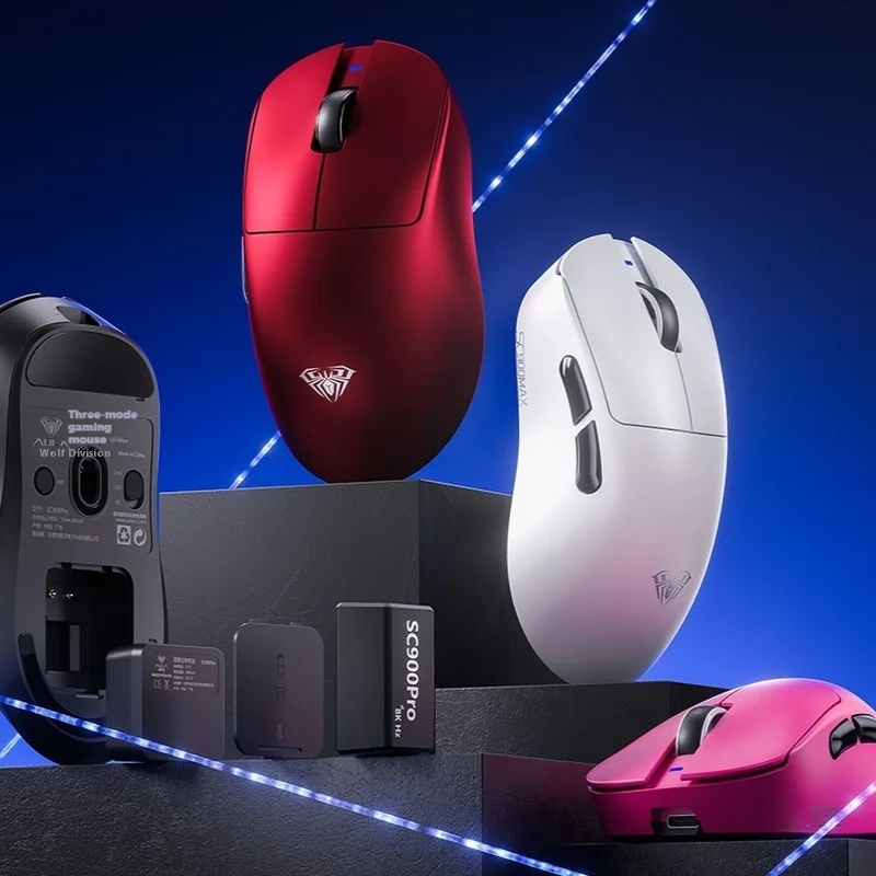 Wolf Spider SC900 Wireless Bluetooth Mouse Silent PAW3950 Esports Game Ergonomic Dual 8K Lightweight Computer Peripheral Mouse
Wolf Spider SC900 Wireless Bluetooth Mouse Silent PAW3950 Esports Game Ergonomic Dual 8K Lightweight Computer Peripheral Mouse