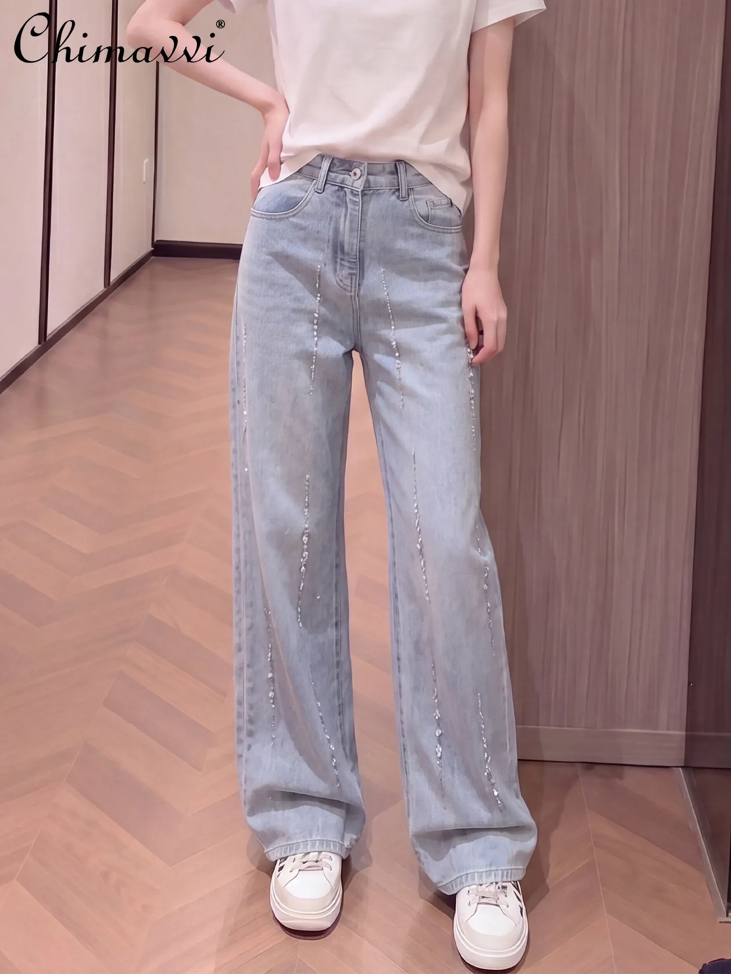 Heavy Hot Diamond Sequinjeans Women's Long Pants 2026 Spring and Summer Thin High Waist Loose Slim European Wide Leg Pants
Heavy Hot Diamond Sequinjeans Women's Long Pants 2026 Spring and Summer Thin High Waist Loose Slim European Wide Leg Pants