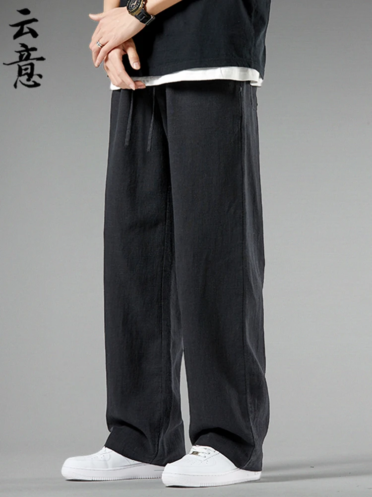 Мужские повседневные брюки свободного кроя из хлопка и льна, весенняя новинка, молодежные, в китайском стиле, прямые, с эластичным поясом
Мужские повседневные брюки свободного кроя из хлопка и льна, весенняя новинка, молодежные, в китайском стиле, прямые, с эластичным поясом