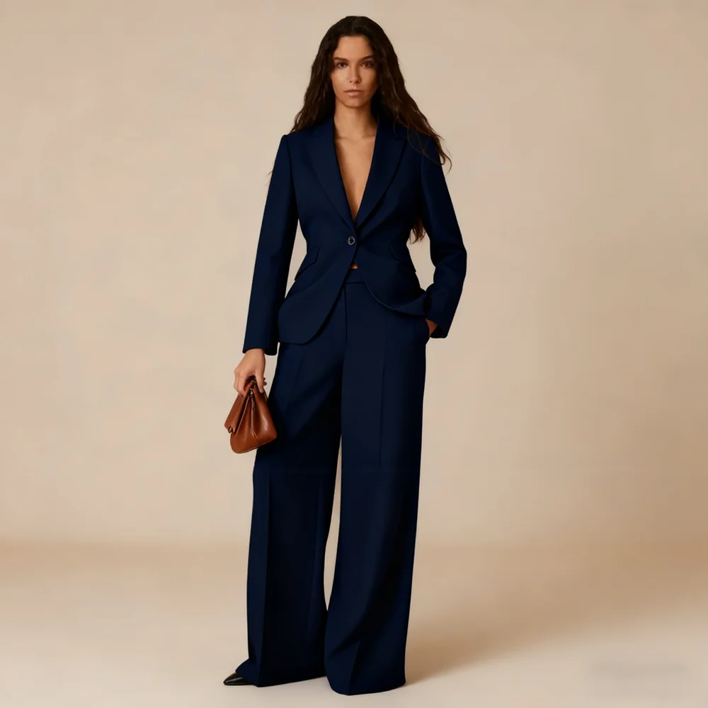 Women's Suit Set Fashion One Button Peak Lapel Elegant Formal Casual Outfits for Office Party Daily Two Piece Pants Sets
Women's Suit Set Fashion One Button Peak Lapel Elegant Formal Casual Outfits for Office Party Daily Two Piece Pants Sets