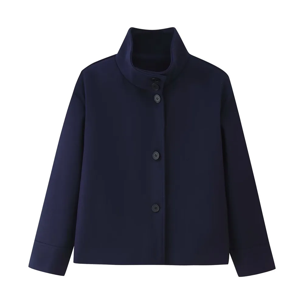 2025 Women's Autumn/Winter Stand-up Collar Short Loose Jacket Casual Solid Color Wool Blazer Top 
2025 Women's Autumn/Winter Stand-up Collar Short Loose Jacket Casual Solid Color Wool Blazer Top