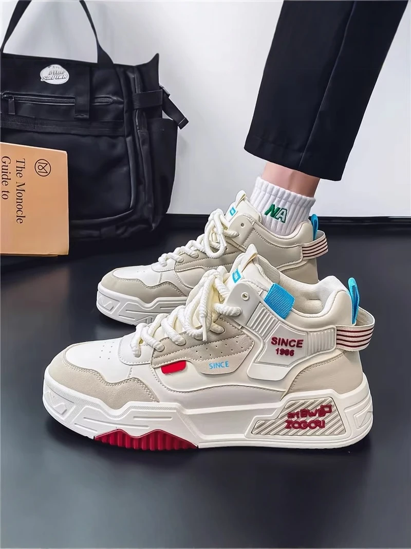 High Top Men's Shoes Casual Running Shoes PU Material Low Top Heightening White Trendy Shoes for Teens And Young Adults
High Top Men's Shoes Casual Running Shoes PU Material Low Top Heightening White Trendy Shoes for Teens And Young Adults