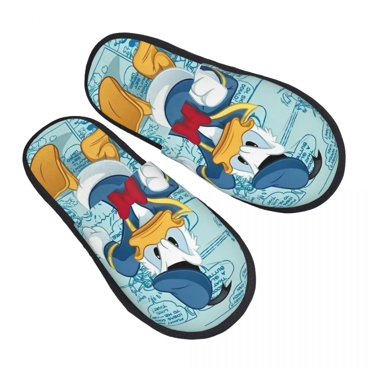 Пользовательские гостевые тапочки «Дональд Дак» для спальни, женские милые домашние тапочки «Утка» 
Пользовательские гостевые тапочки «Дональд Дак» для спальни, женские милые домашние тапочки «Утка»