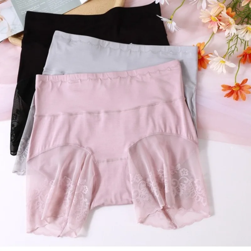 Summer Anti Peek Shorts Lace Top High Waist Panties No Sweat Shapewear for 100kg underwear Women Slip Proof Technology briefs
Summer Anti Peek Shorts Lace Top High Waist Panties No Sweat Shapewear for 100kg underwear Women Slip Proof Technology briefs