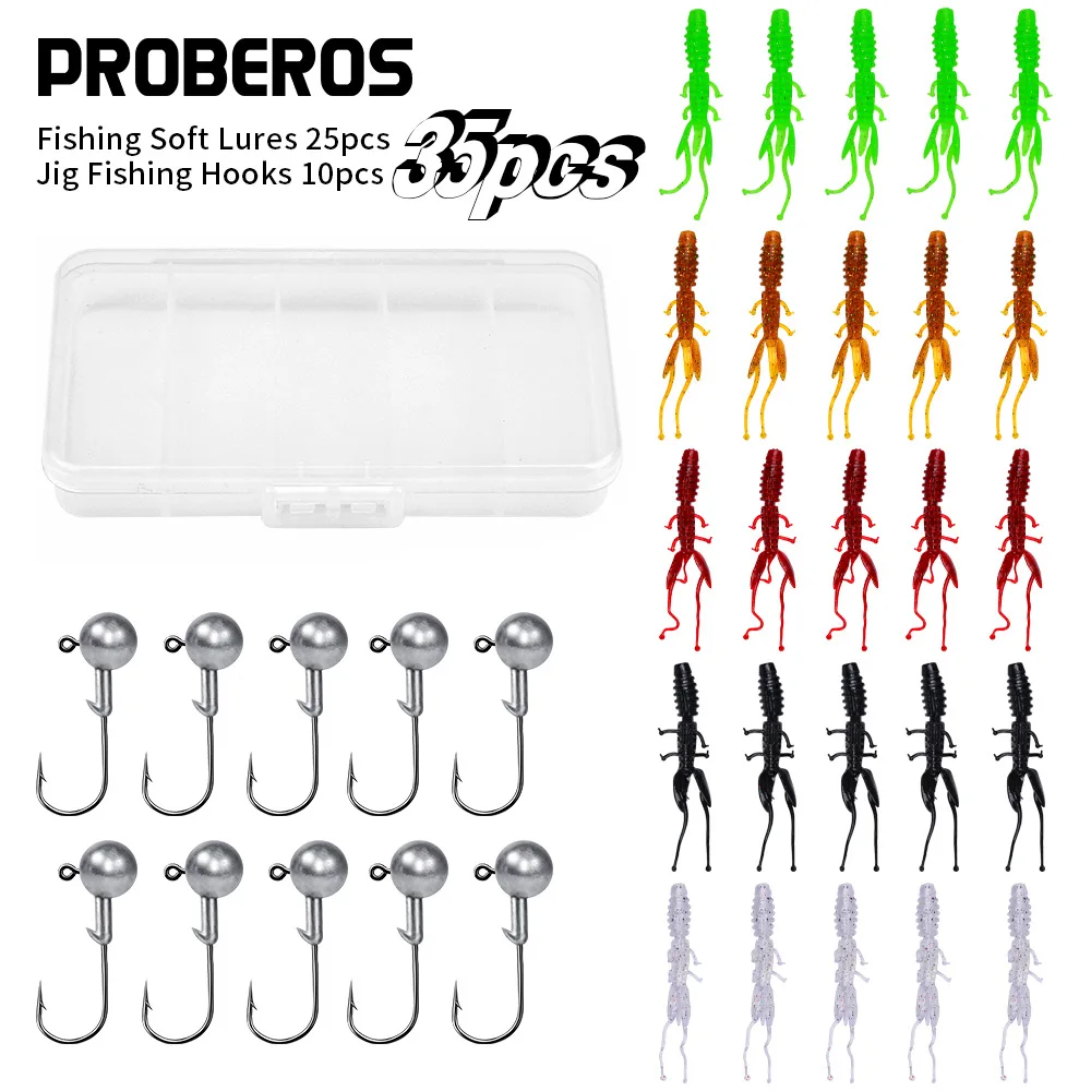Floating shrimp lure soft shrimp head hook Ned fishing set with salt and fishy perch and mandarin fish bait 35 pieces per box
Floating shrimp lure soft shrimp head hook Ned fishing set with salt and fishy perch and mandarin fish bait 35 pieces per box