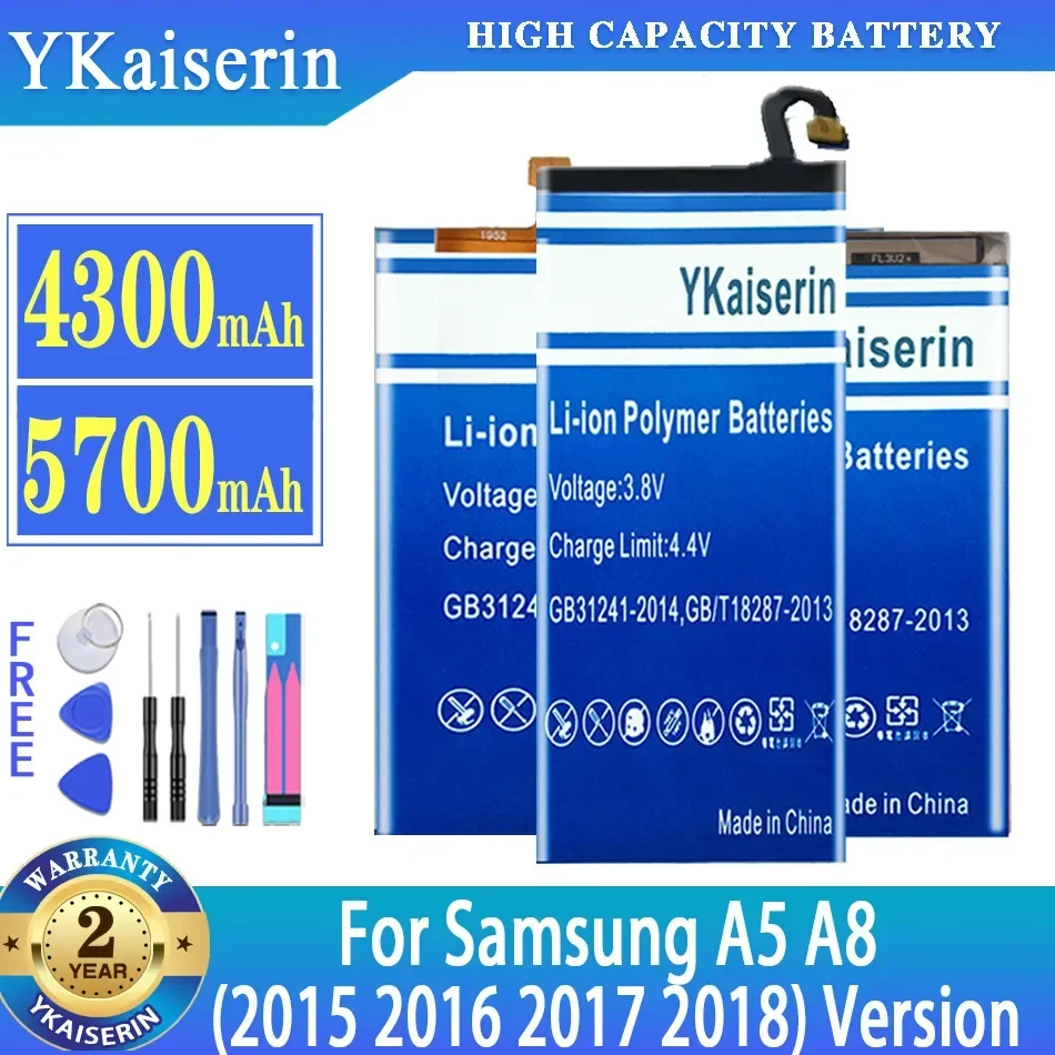 YKaiserin Battery for Samsung Galaxy A5 A8 Version A5000 Edition A510 SM A510F A5100 SM-A520F SM-A530F batteries + NO
YKaiserin Battery for Samsung Galaxy A5 A8 Version A5000 Edition A510 SM A510F A5100 SM-A520F SM-A530F batteries + NO