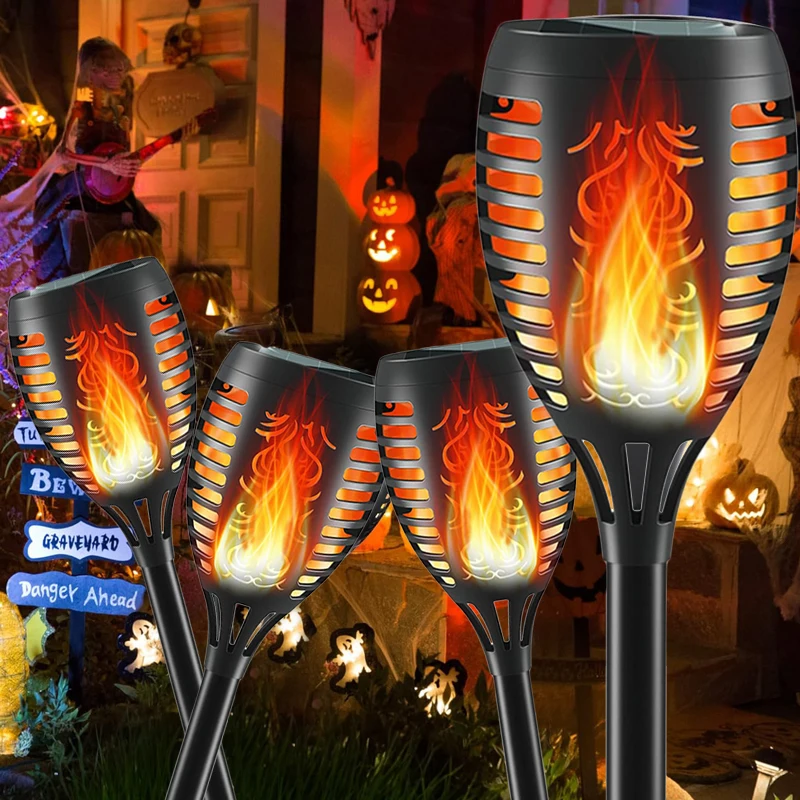 Solar Flickering Flame Lights 96LED Outdoor Waterproof Garden Decor Solar Torch Lights for Yard Street Patio Balcony
Solar Flickering Flame Lights 96LED Outdoor Waterproof Garden Decor Solar Torch Lights for Yard Street Patio Balcony