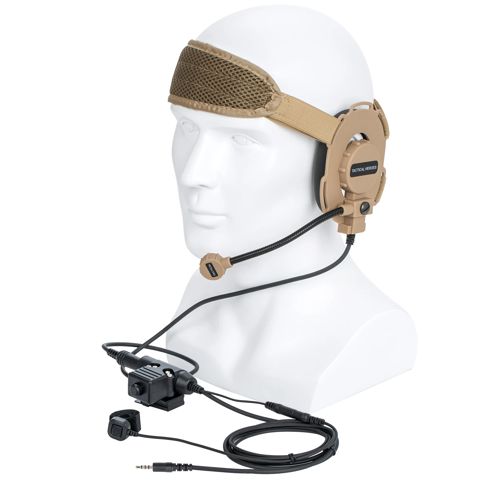 brown HD03 Tactical Bowman Elite II walkie talkie Radio Headset with Finger Microphone and U94 PTT Adapter 3.5mm mobile phone
brown HD03 Tactical Bowman Elite II walkie talkie Radio Headset with Finger Microphone and U94 PTT Adapter 3.5mm mobile phone