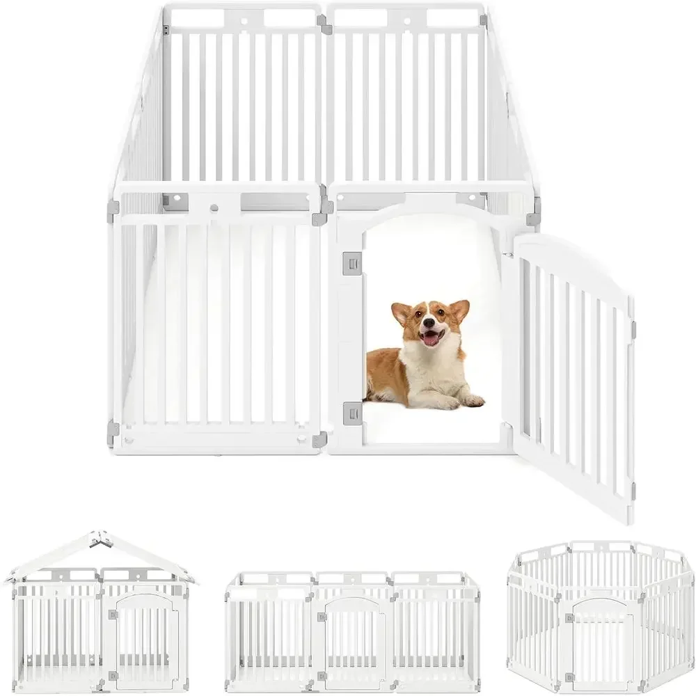 Portable Medium Dog Playpen, 8-Panel Plastic Enclosure with Lockable Door, Suitable for Indoor and Outdoor Use, Configurable int
Portable Medium Dog Playpen, 8-Panel Plastic Enclosure with Lockable Door, Suitable for Indoor and Outdoor Use, Configurable int