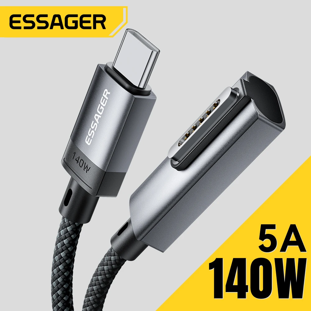 Essager 140W USB Type C to MagSafe3 Magnetic Charging Cable LED PD3.1 Fast Charging 5A For MacBook Air/Pro 2024 2023 2022 2021
Essager 140W USB Type C to MagSafe3 Magnetic Charging Cable LED PD3.1 Fast Charging 5A For MacBook Air/Pro 2024 2023 2022 2021