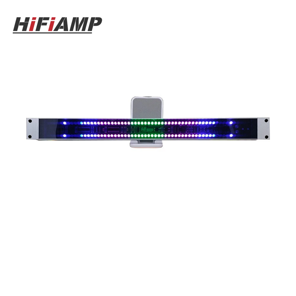 HiFiAMP 19" 120-LED Music Spectrum Display USB Voice-Activated Rhythm Light for 1U Audio Cabinet
HiFiAMP 19" 120-LED Music Spectrum Display USB Voice-Activated Rhythm Light for 1U Audio Cabinet