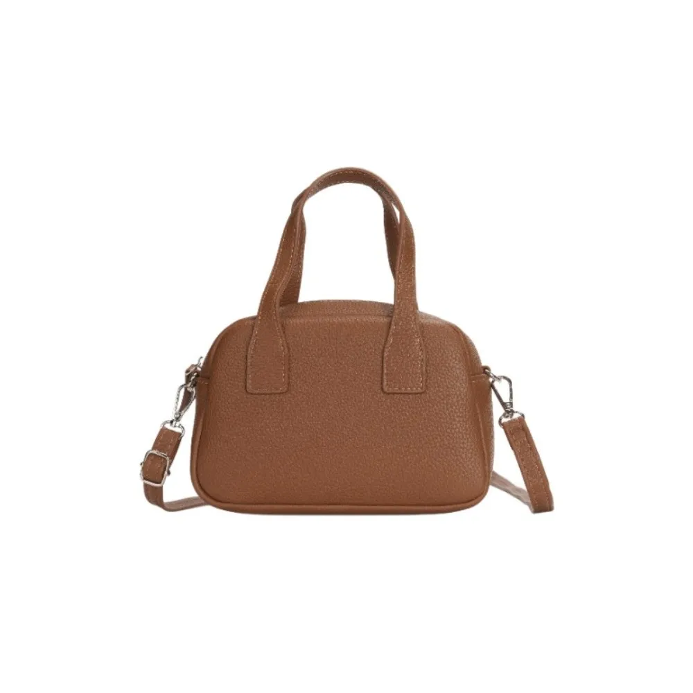 High Quality Leather PU Bowling Bag Korean Style Handbag Boston Tote Bag Minority Design Solid Color
High Quality Leather PU Bowling Bag Korean Style Handbag Boston Tote Bag Minority Design Solid Color
