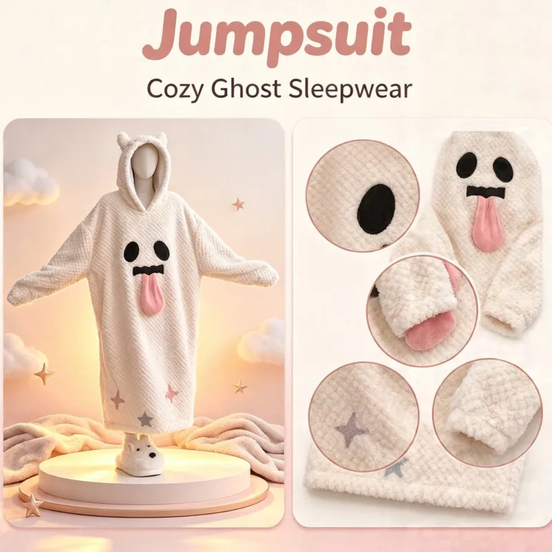 Ghost White Long Dress Jumpsuit Pajamas Homework Cute Funny Little Ghost Cosplay Kawaii Funny Cartoon Winter Housecoat Halloween
Ghost White Long Dress Jumpsuit Pajamas Homework Cute Funny Little Ghost Cosplay Kawaii Funny Cartoon Winter Housecoat Halloween