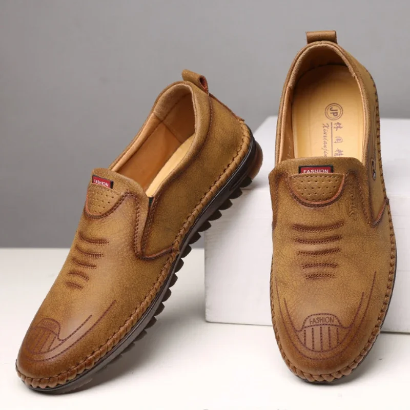 Men Casual Shoes Leather Shoes Luxury Loafers Men Non-slip Soft Soled Breathable Leather Shoe Slip on Driving Shoes Big Size 45
Men Casual Shoes Leather Shoes Luxury Loafers Men Non-slip Soft Soled Breathable Leather Shoe Slip on Driving Shoes Big Size 45