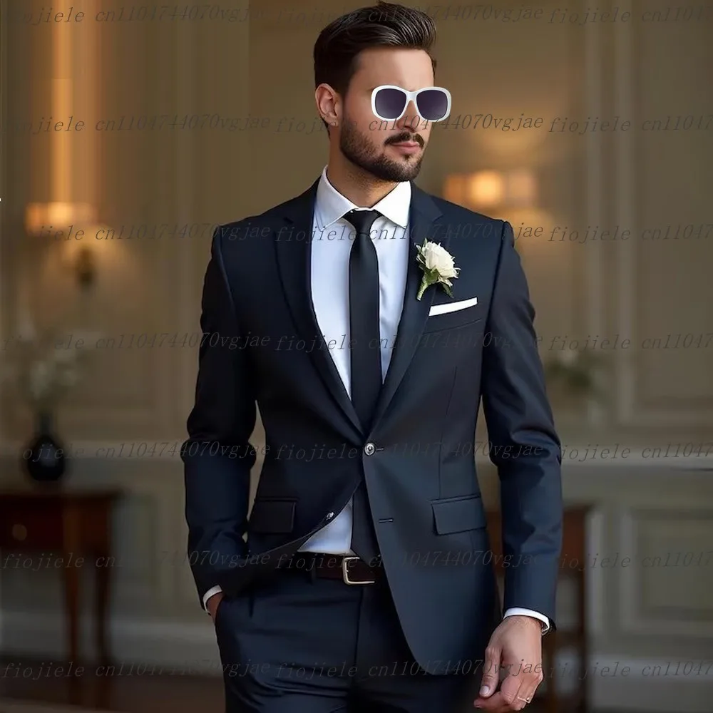 Navy Blue Men Suit Customize Formal Occasion Wedding Party Groom Groomsman Business Prom Male Tuxedos 2 Piece Set Jacket Pants
Navy Blue Men Suit Customize Formal Occasion Wedding Party Groom Groomsman Business Prom Male Tuxedos 2 Piece Set Jacket Pants