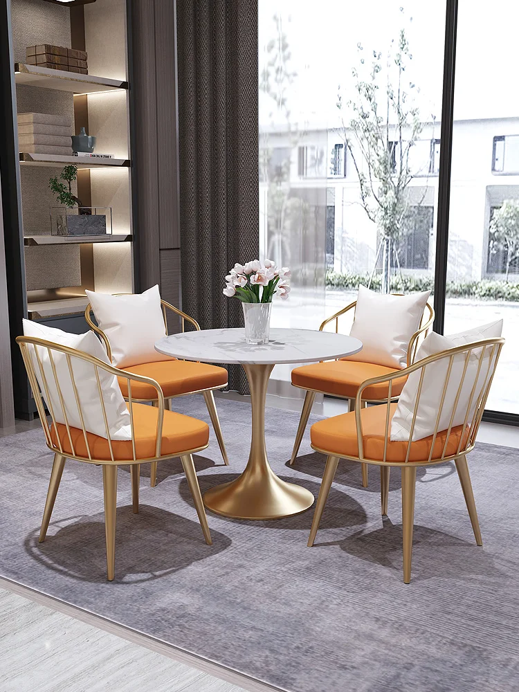 Light Luxury Negotiation Table and Chair Combination Simple Personality Leisure Nordic Balcony Table and Chair
Light Luxury Negotiation Table and Chair Combination Simple Personality Leisure Nordic Balcony Table and Chair