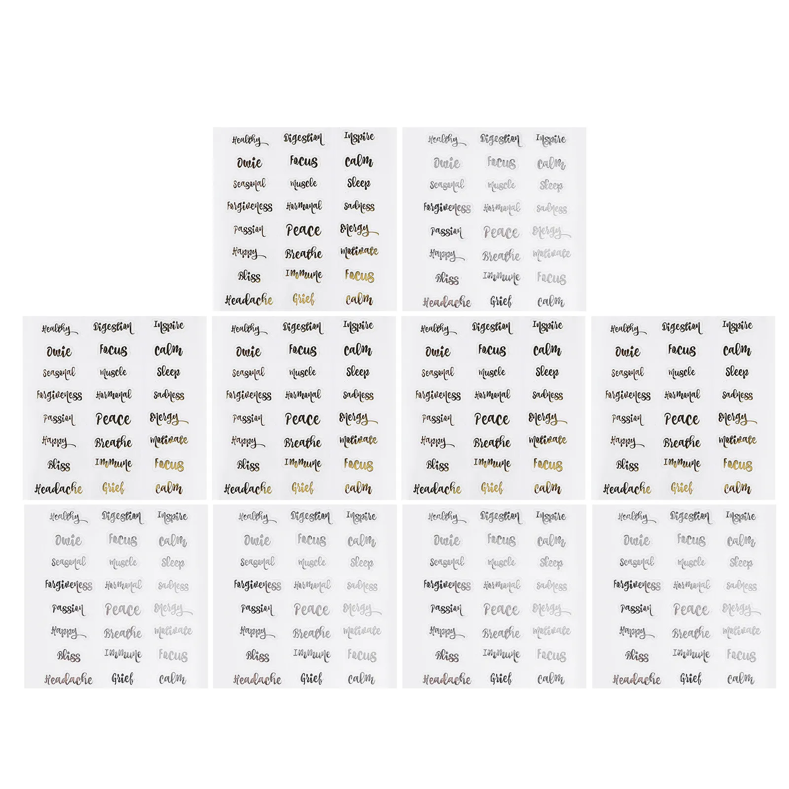 10 Sheets Essential Oil Bottle Labels Assorted Design Stickers for Easy Bottle Identification and Aesthetic Packaging Decoration
10 Sheets Essential Oil Bottle Labels Assorted Design Stickers for Easy Bottle Identification and Aesthetic Packaging Decoration