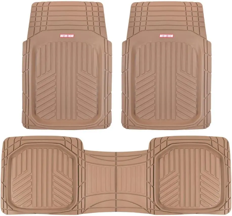 Прочные резиновые коврики для автомобиля, внедорожника, фургона и грузовика, всепогодная защита с противоскользящими шипами, универсальный размер для большинства транспортных средств
Прочные резиновые коврики для автомобиля, внедорожника, фургона и грузовика, всепогодная защита с противоскользящими шипами, универсальный размер для большинства транспортных средств