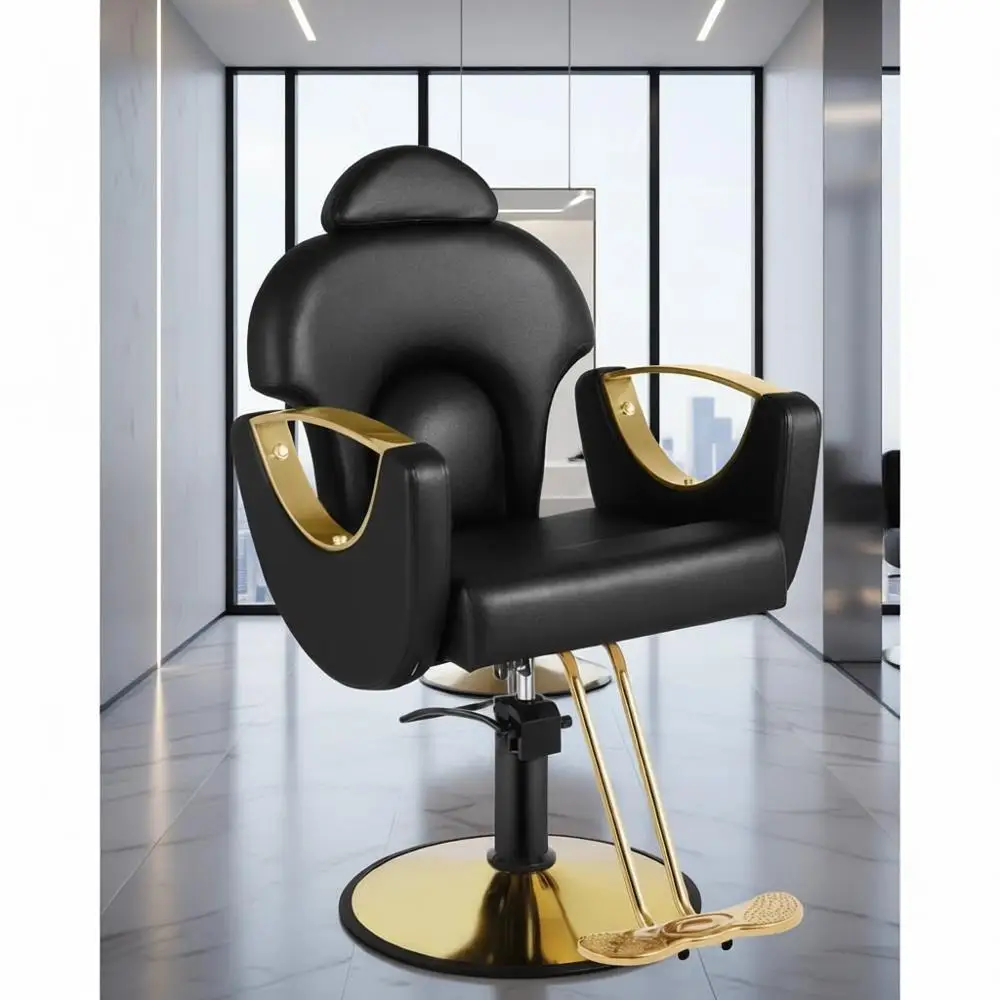 Hydraulic Reclining Barber Chair for Salon, Home, Spa, and Shampoo Services
Hydraulic Reclining Barber Chair for Salon, Home, Spa, and Shampoo Services