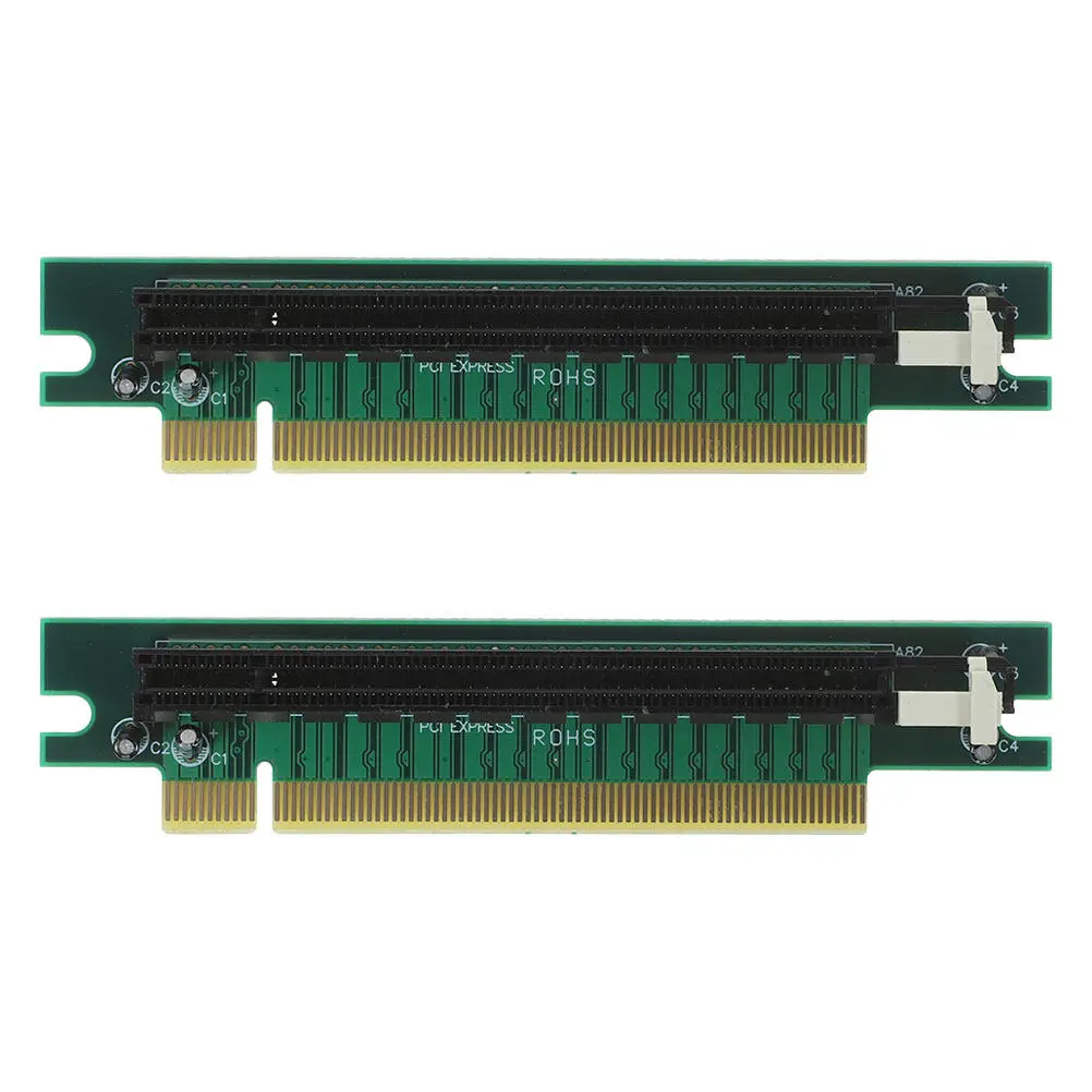 2Pcs Pci-E 16X Riser Adapter for Graphics Card Slot Right Angle Extension Ideal for GPU Testing and Longevity Protection
2Pcs Pci-E 16X Riser Adapter for Graphics Card Slot Right Angle Extension Ideal for GPU Testing and Longevity Protection