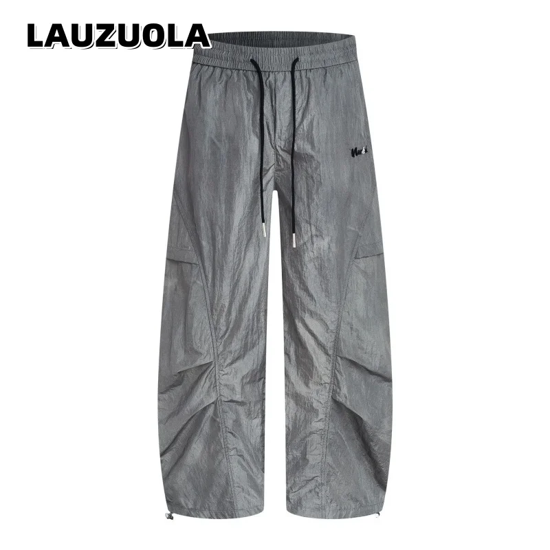 Casual Grey Black Parachute Pants for Men Women Loose Fit Wide Leg Drawstring Waist Cargo Trousers Daily Wear
Casual Grey Black Parachute Pants for Men Women Loose Fit Wide Leg Drawstring Waist Cargo Trousers Daily Wear