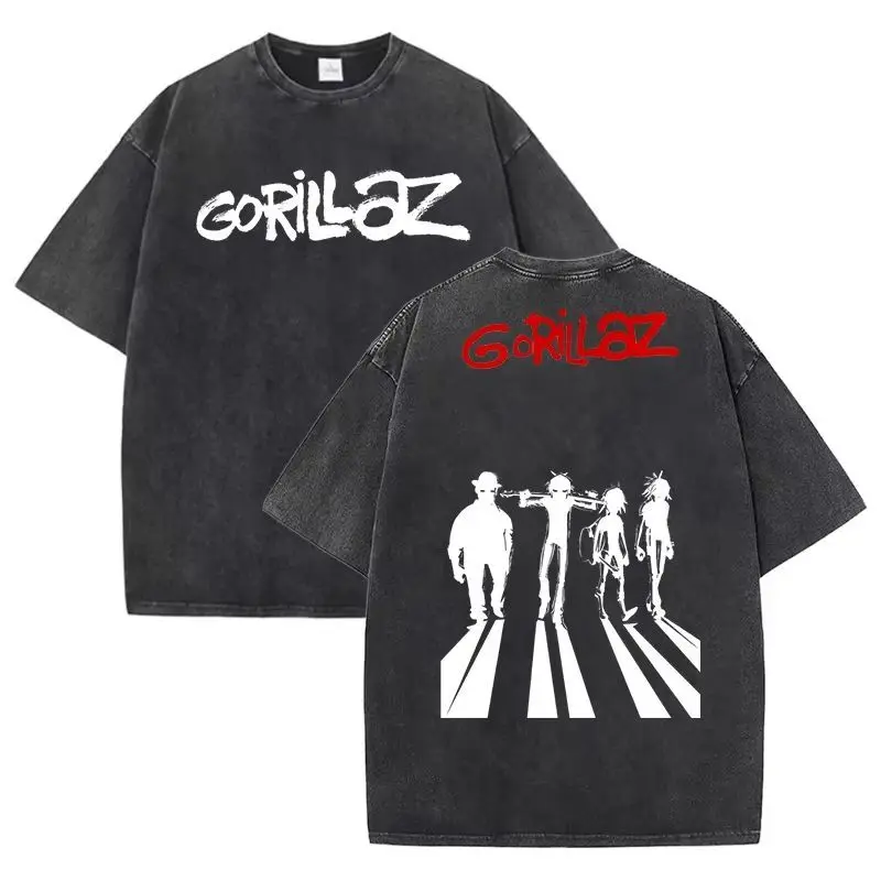 Gorillaz Rock Loose Unisex Men's and Women's American High Street Oversize Short Sleeve T-Shirt Washed and Old ins
Gorillaz Rock Loose Unisex Men's and Women's American High Street Oversize Short Sleeve T-Shirt Washed and Old ins