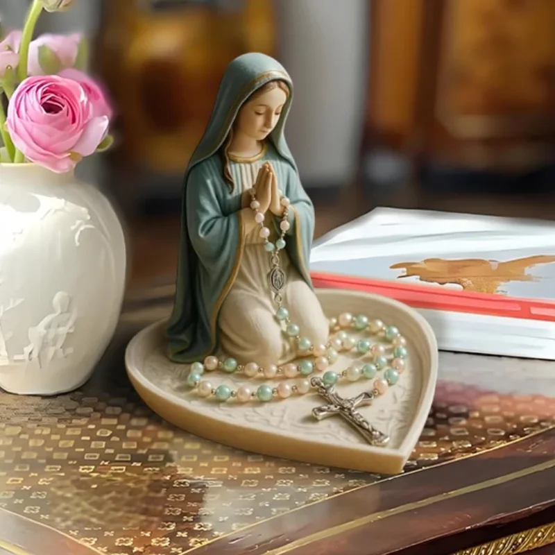 Elegant Virgin Mary Rosary Holder Our Lady Prayer Box Catholic Gift Mary And Jesus Heart Statue Tray Religious Home Decor
Elegant Virgin Mary Rosary Holder Our Lady Prayer Box Catholic Gift Mary And Jesus Heart Statue Tray Religious Home Decor