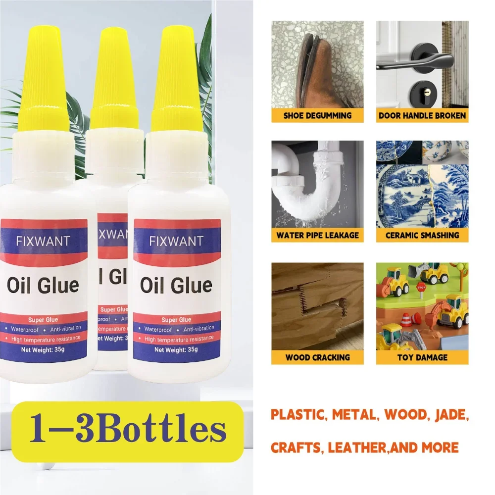 FIXWANT Oily Glue Super Strong Shoe Glue Multi-functional Adhesive for Repair Plastic Glass Wood Metal Ceramic Handcrafts
FIXWANT Oily Glue Super Strong Shoe Glue Multi-functional Adhesive for Repair Plastic Glass Wood Metal Ceramic Handcrafts