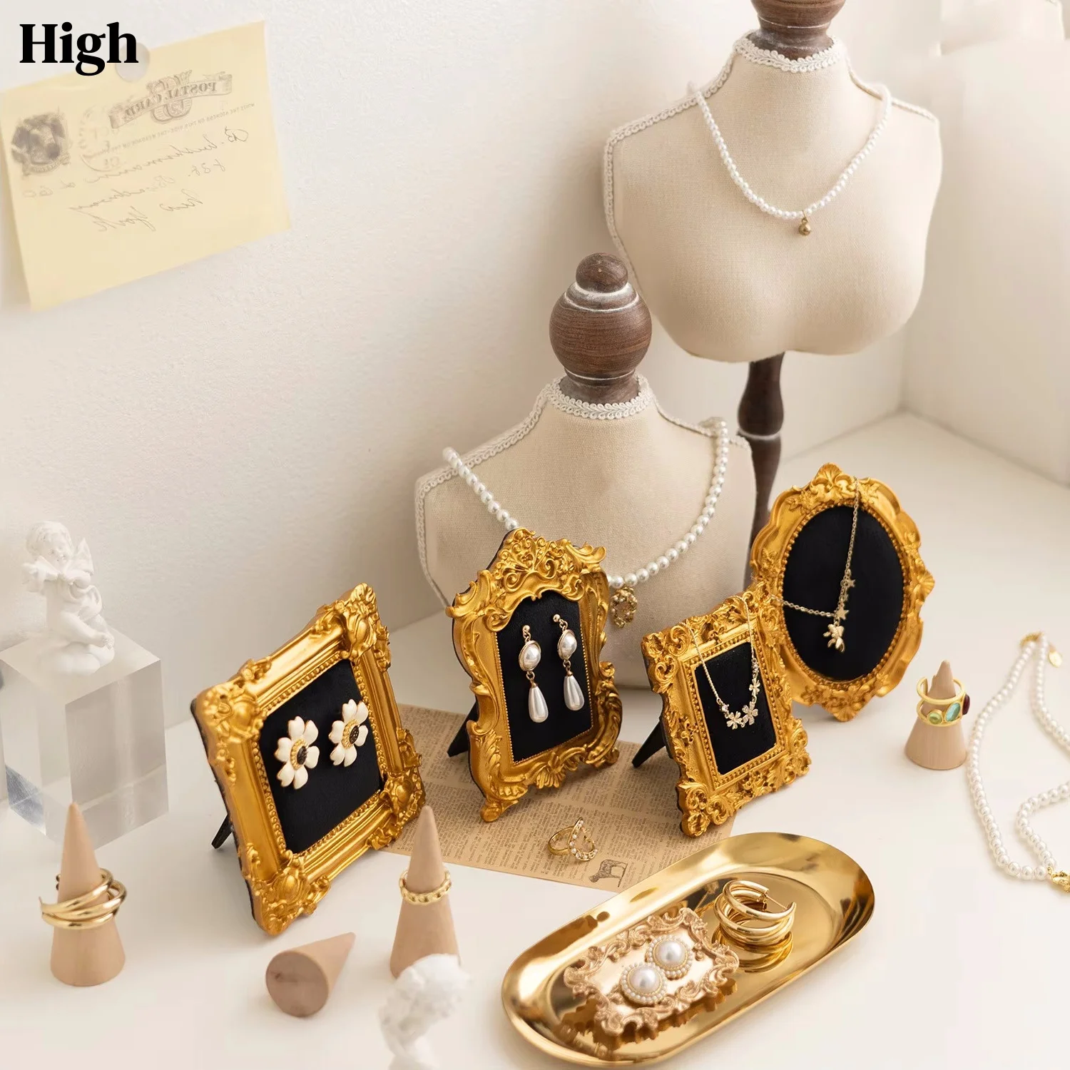 Necklace Display Portrait Model Wooden Window Jewelry Displays Rack Counter Bracelet Ring Organizer Display Props
Necklace Display Portrait Model Wooden Window Jewelry Displays Rack Counter Bracelet Ring Organizer Display Props