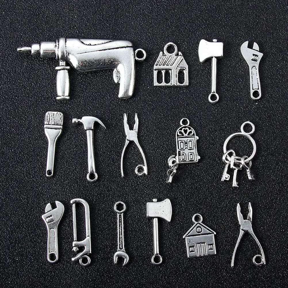 60Pcs Alloy Pendant Charms Set Silver Tone DIY Charms for Jewelry Making Crafts Scrapbook Cellphone Decor Charm Pendant
60Pcs Alloy Pendant Charms Set Silver Tone DIY Charms for Jewelry Making Crafts Scrapbook Cellphone Decor Charm Pendant