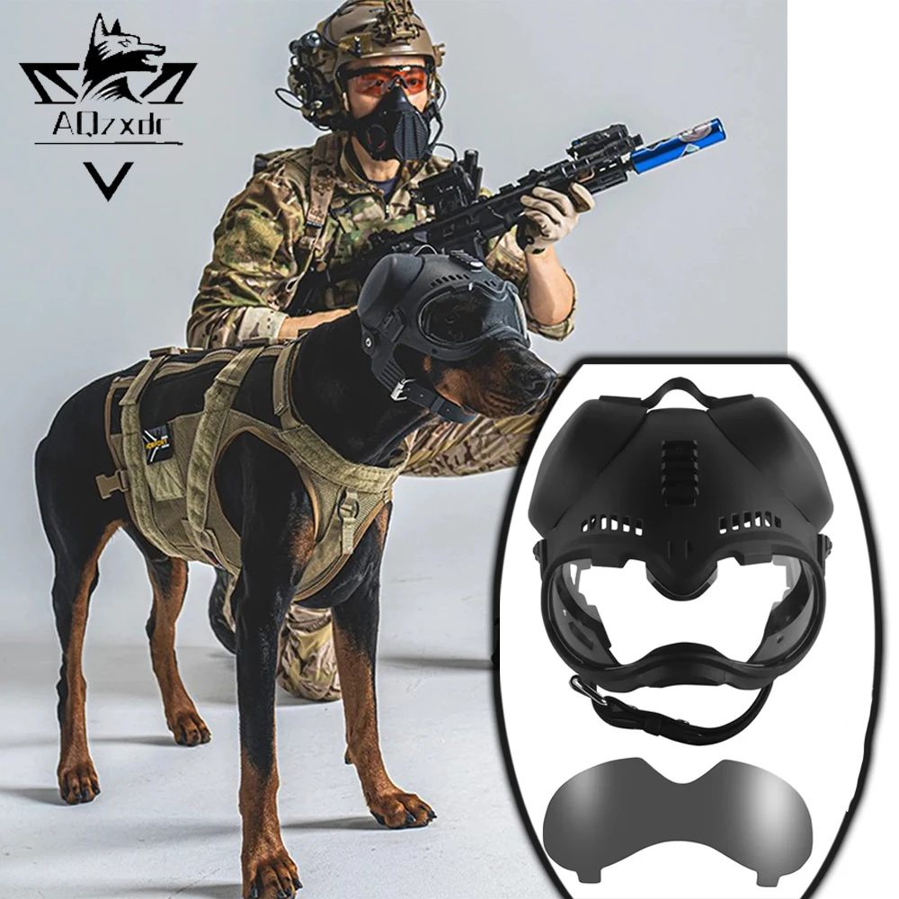 Tactical Dog Helmet Working Dog Helmet With Picatinny Rail Outdoor Dog Protection Goggles Earmuffs for CS Hunting Camping
Tactical Dog Helmet Working Dog Helmet With Picatinny Rail Outdoor Dog Protection Goggles Earmuffs for CS Hunting Camping