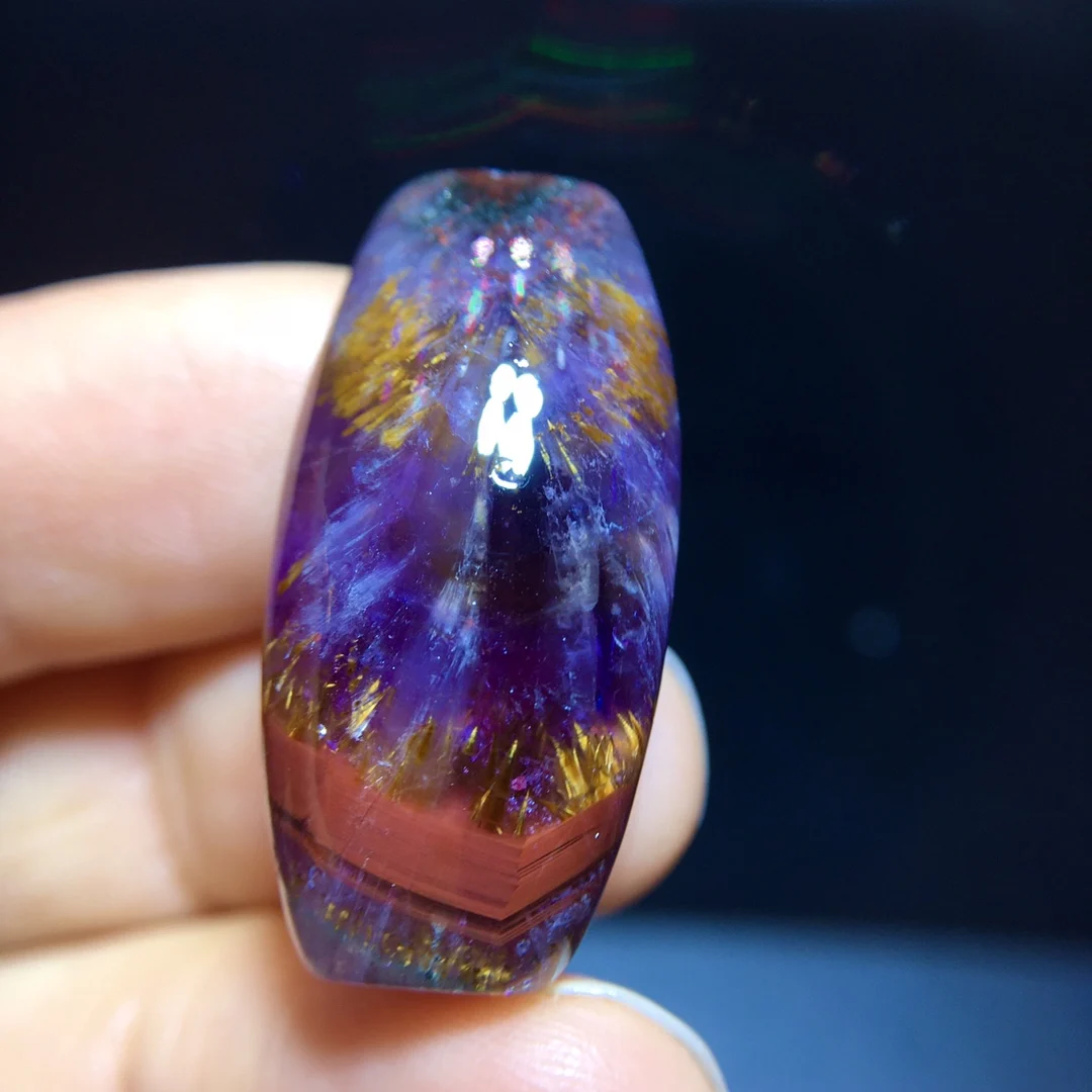 Natural Purple Cacoxenite Auralite 23 Pendant 29.5/14.7/11.3mm Gold Rutilated Beads Jewelry AAAAA
Natural Purple Cacoxenite Auralite 23 Pendant 29.5/14.7/11.3mm Gold Rutilated Beads Jewelry AAAAA