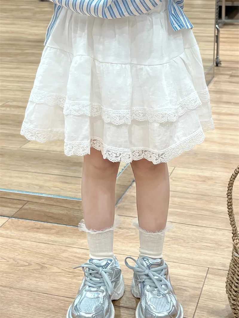 Baby Girls Skirts 2025 Spring New White Pod Skirt Korean Style Fashion Latter Embroidery Kids Girls Wear Culottes
Baby Girls Skirts 2025 Spring New White Pod Skirt Korean Style Fashion Latter Embroidery Kids Girls Wear Culottes