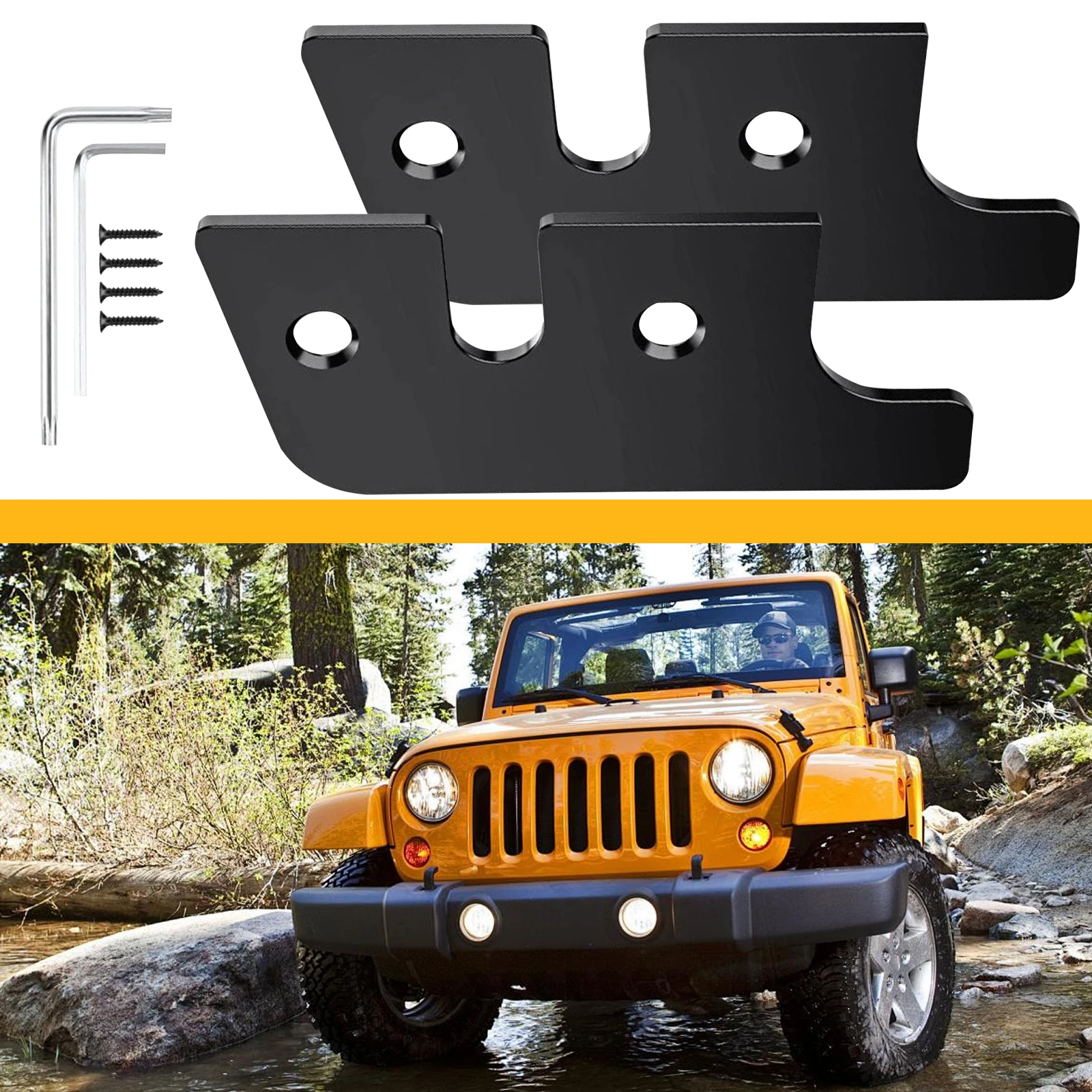 Aluminum Alloy Sun Visor Repair Kit Sunshade Clamp for Wrangler JL Gladiator JT
Aluminum Alloy Sun Visor Repair Kit Sunshade Clamp for Wrangler JL Gladiator JT