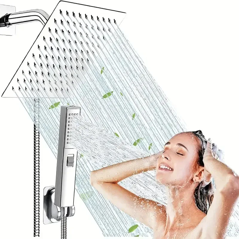 8/10 Inch Luxury Bathroom Shower Sets Black High Pressure Rain Shower System Water Saving Top Spray Bathroom Shower Faucets Set
8/10 Inch Luxury Bathroom Shower Sets Black High Pressure Rain Shower System Water Saving Top Spray Bathroom Shower Faucets Set