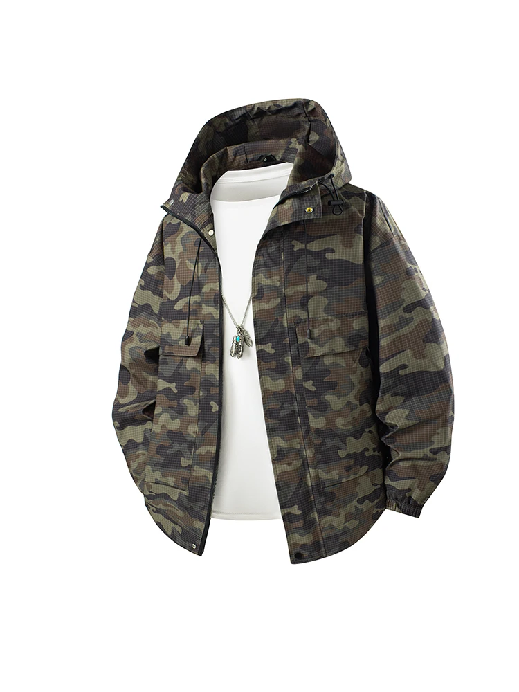 Новая осенняя камуфляжная куртка 2025 года с капюшоном, мужская, свободного кроя, в корейском стиле, модная, рабочая одежда, из полиэфирного волокна, с длинными рукавами, на молнии
Новая осенняя камуфляжная куртка 2025 года с капюшоном, мужская, свободного кроя, в корейском стиле, модная, рабочая одежда, из полиэфирного волокна, с длинными рукавами, на молнии