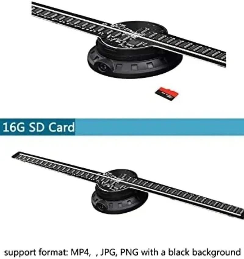 Naked Eye Holographic 3D Projection Suspended Aerial Imaging 3D Hologram Fan Advertising Display Light HD Holographic Projector
Naked Eye Holographic 3D Projection Suspended Aerial Imaging 3D Hologram Fan Advertising Display Light HD Holographic Projector