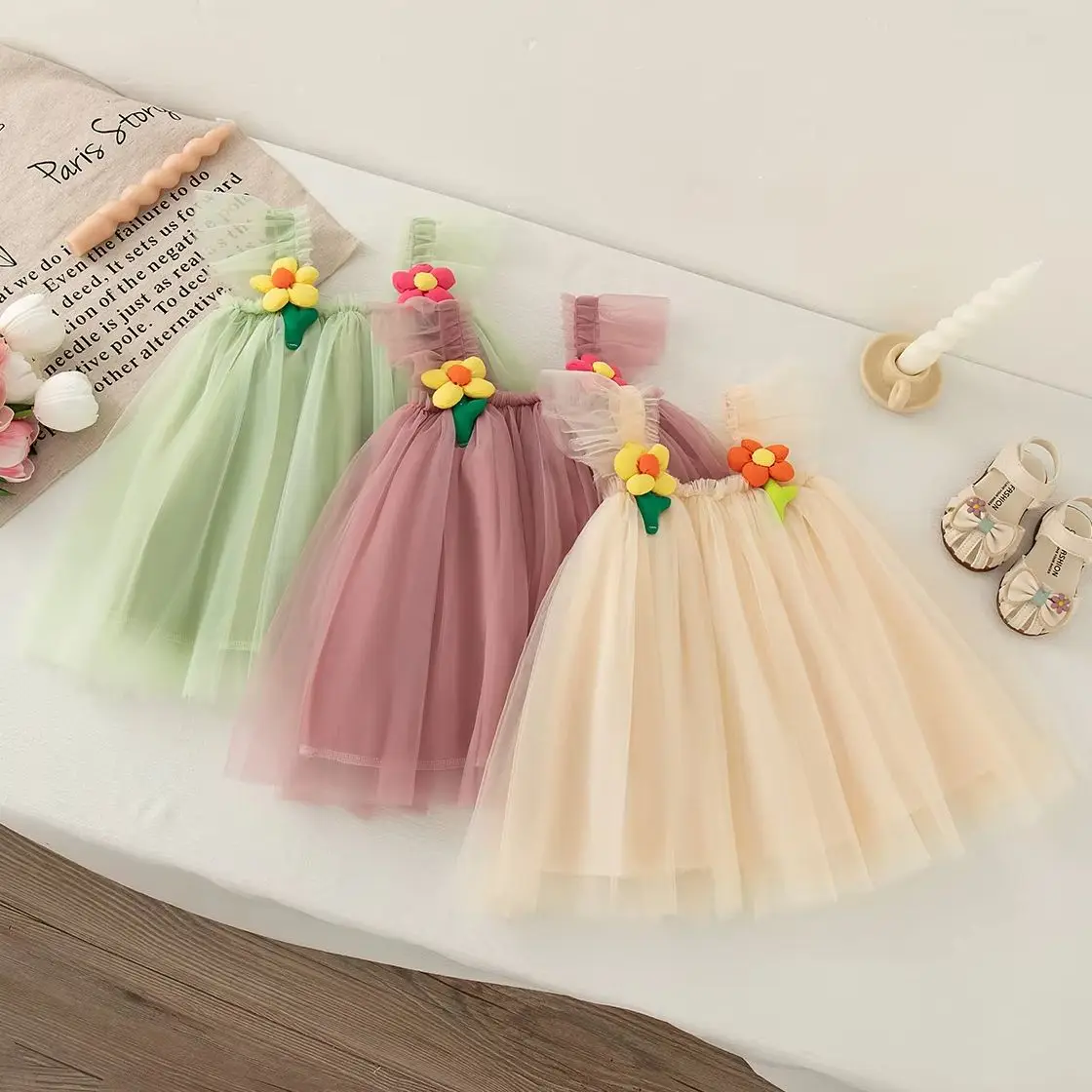 Summer Baby Girl Dress Mesh Soft Princess Dress Flower Decoration Kids Party Dress
Summer Baby Girl Dress Mesh Soft Princess Dress Flower Decoration Kids Party Dress
