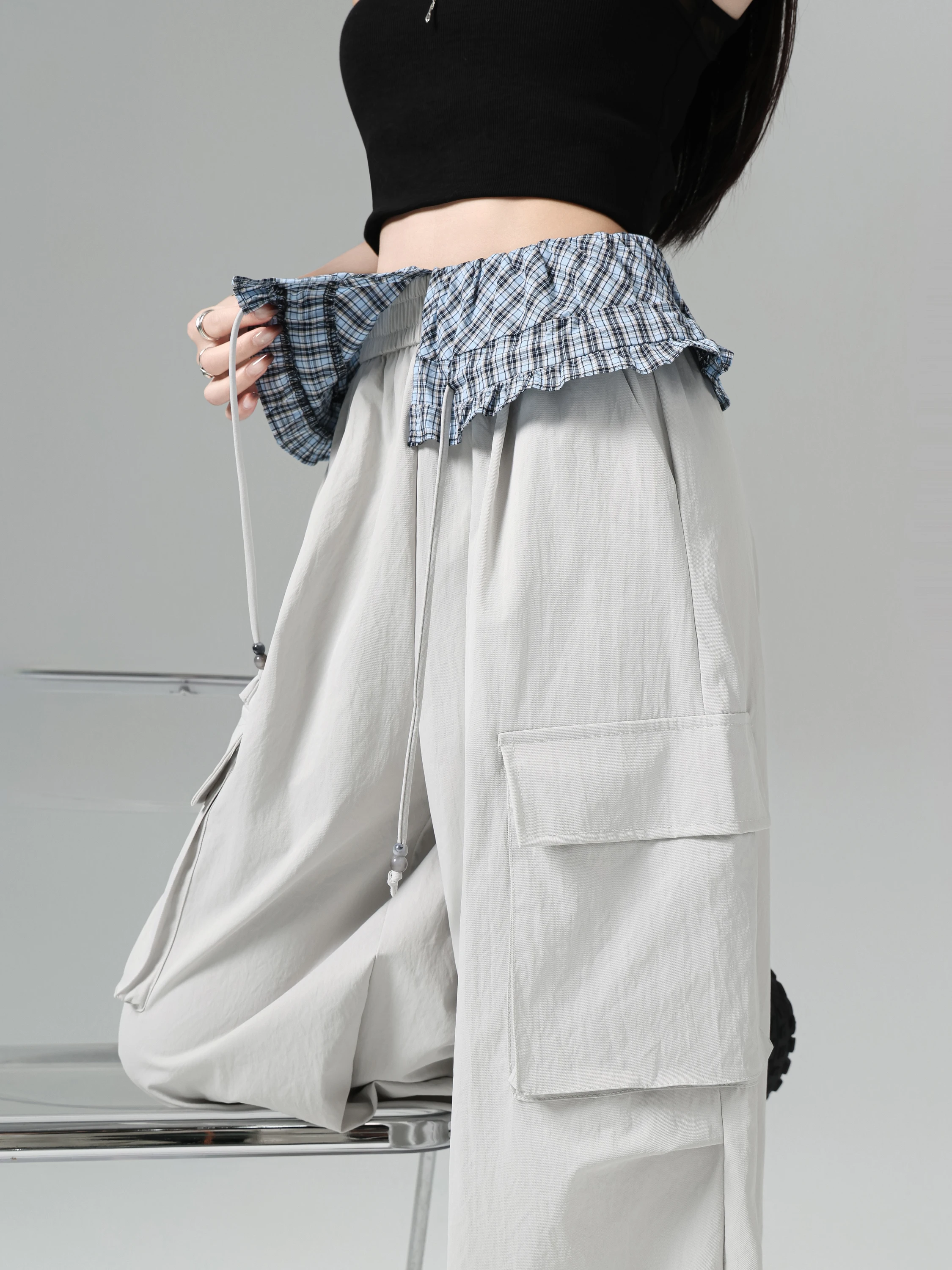American Style Quick Dry Work Pants Women Summer Cool Wind Small Size Multi Pocket Casual Ice Silk Wide Leg Pants
American Style Quick Dry Work Pants Women Summer Cool Wind Small Size Multi Pocket Casual Ice Silk Wide Leg Pants
