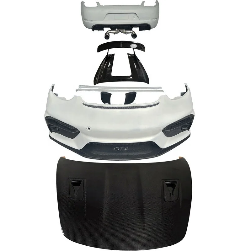 718 GT4 Body Kit for Porsche 987.2 Facelift Kit for Boxster 2009-2012 GT4 RS Bumper for Boxster Boxster S
718 GT4 Body Kit for Porsche 987.2 Facelift Kit for Boxster 2009-2012 GT4 RS Bumper for Boxster Boxster S