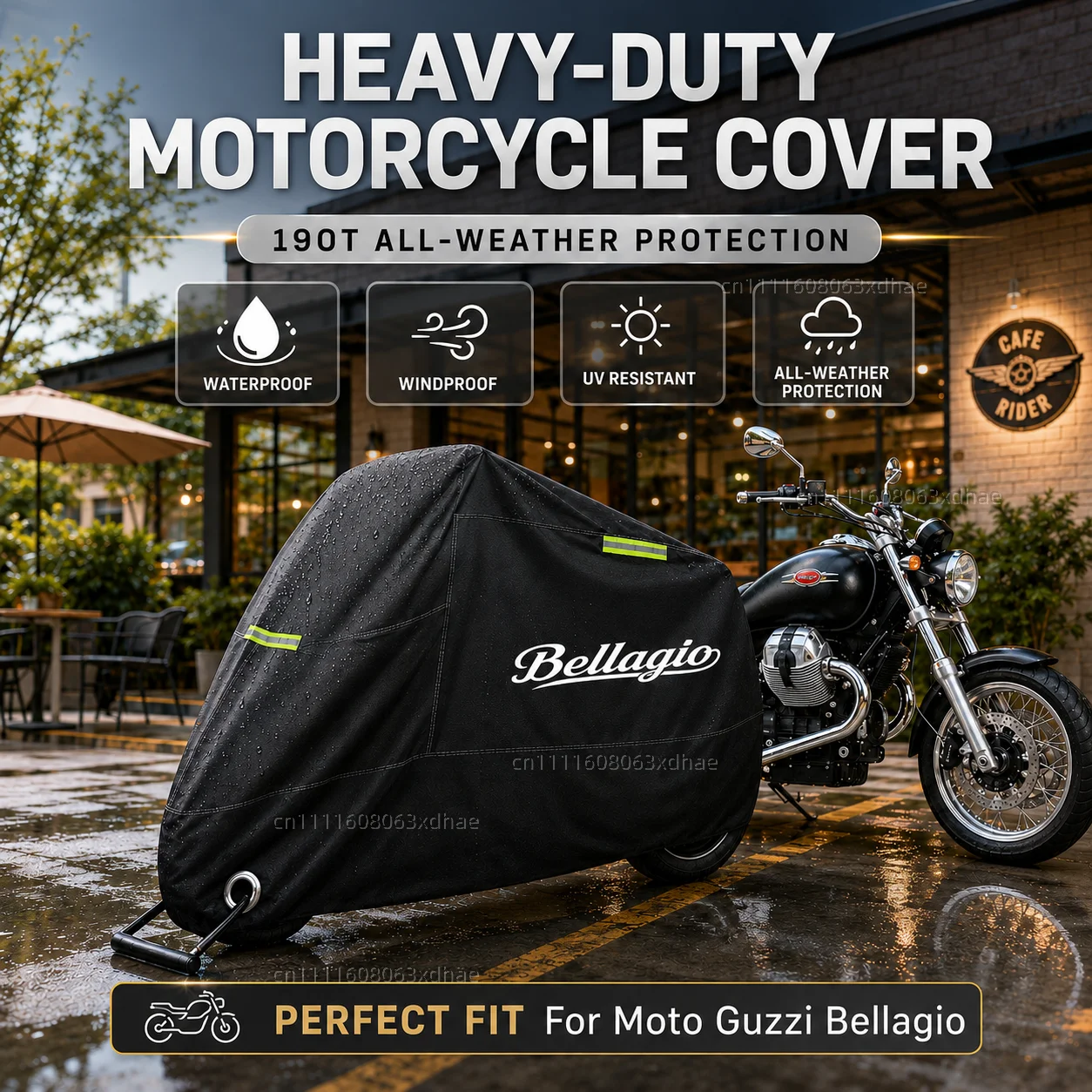 All Season Motorcycle Cover Rainproof Dustproof UV Protection 190T Oxford Cloth For For Moto Guzzi Bellagio 2007-2013 Retro
All Season Motorcycle Cover Rainproof Dustproof UV Protection 190T Oxford Cloth For For Moto Guzzi Bellagio 2007-2013 Retro
