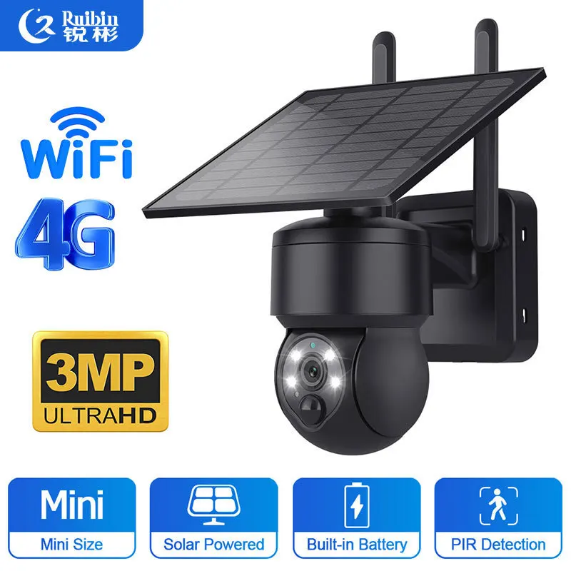 Solar powered 4G camera, no power or network, 360 degree panoramic high-definition night vision, home monitoring camera, ball
Solar powered 4G camera, no power or network, 360 degree panoramic high-definition night vision, home monitoring camera, ball