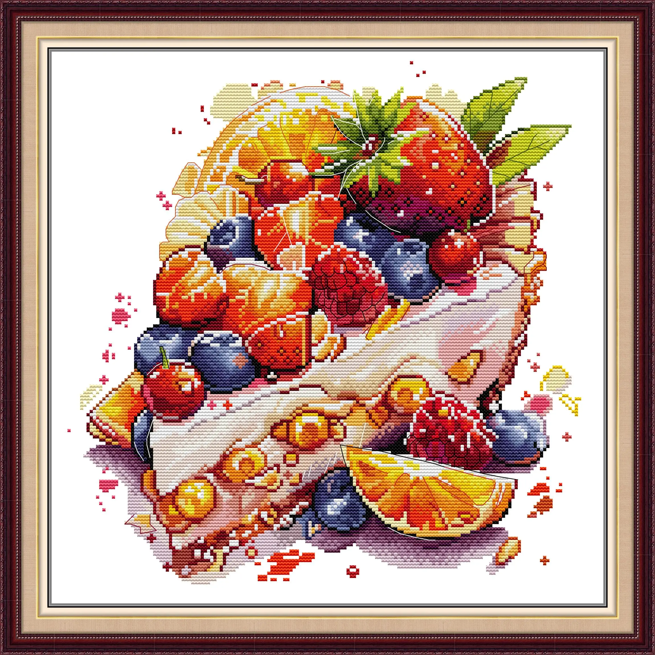 Maydear Full Cross Stitch Kit, 11CT/14CT/16CT/9CT Aida Fabric,DMC Threads Sewing Pattern Embroidery Set-Cake
Maydear Full Cross Stitch Kit, 11CT/14CT/16CT/9CT Aida Fabric,DMC Threads Sewing Pattern Embroidery Set-Cake